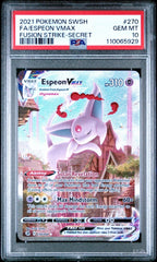 Pokémon - PSA 10 Espeon Vmax 270/264 Fusion Strike - Mega Cash Sydney
