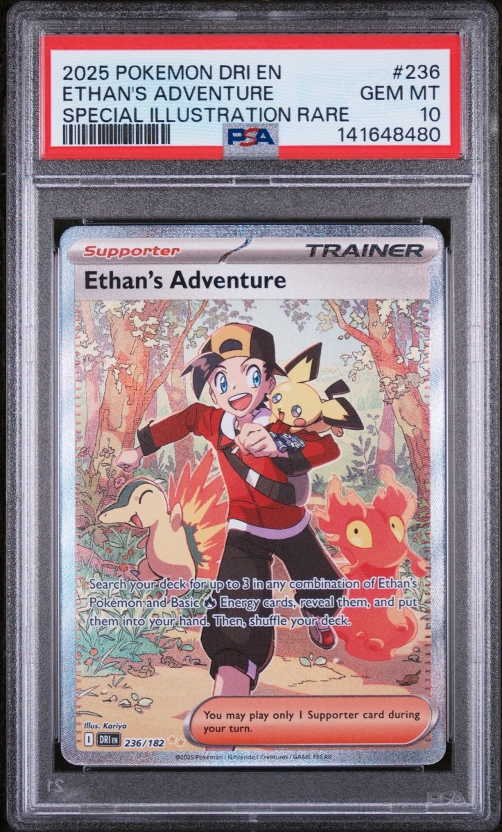 Pokémon - PSA 10 Ethan’s Adventure 236/182 Destined Rivals - Mega Cash Sydney