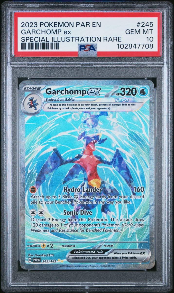 Pokémon - PSA 10 Garchomp Ex 245/182 Paradox Rift - Mega Cash Sydney