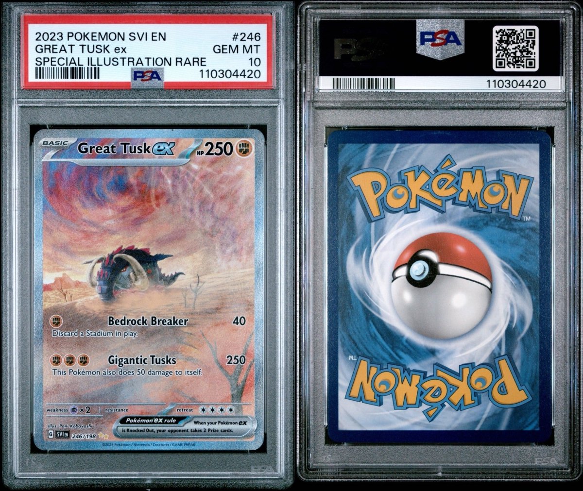 Pokémon - PSA 10 Great Tusk EX - 246/198 Scarlet & Violet Base - Mega Cash Sydney
