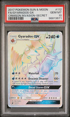 Pokémon - PSA 10 Gyarados GX 112/111 Crimson Invasion - Mega Cash Sydney