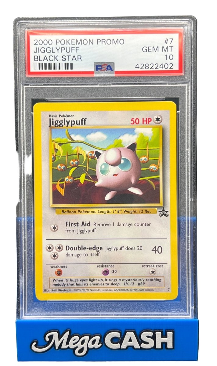 Pokémon - PSA 10 Jigglypuff Black Star Promo  7 - Mega Cash Sydney