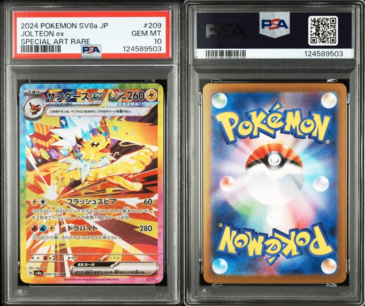 Pokémon - PSA 10 - JPN Jolteon EX - 209/187 - Mega Cash Sydney