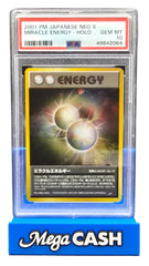 Pokémon - PSA 10 - JPN - Miracle Energy Holo - 16/105 - Neo Destiny - Mega Cash Sydney