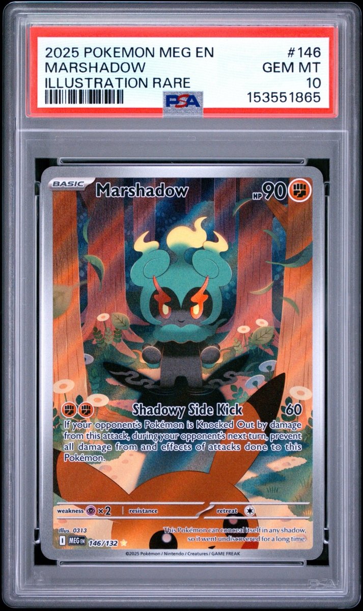 Pokémon - PSA 10 Marshadow 146/132 Mega Evolutions - Mega Cash Sydney