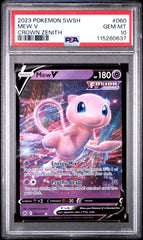 Pokémon - PSA 10 - Mew V - 060/159 - Crown Zenith - Mega Cash Sydney