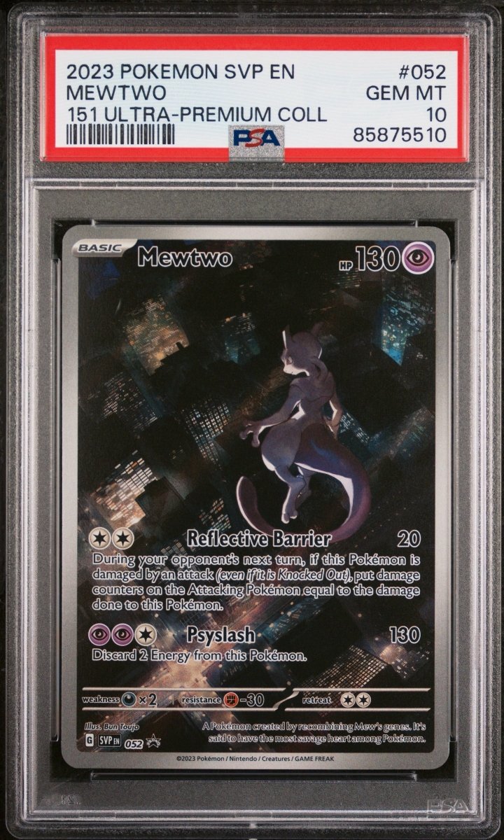 Pokemon - PSA 10 Mewtwo SVP052 Black Star Promo - Mega Cash Sydney