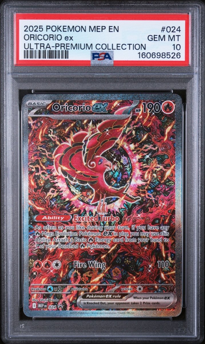 Pokémon - PSA 10 Oricorio Ex MEP024 UPC Promo - Mega Cash Sydney