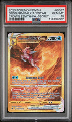 Pokemon - PSA 10 Palkia Vstar GG67/GG70 Crown Zenith - Mega Cash Sydney