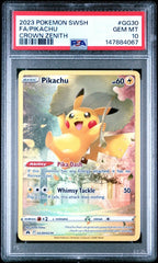 Pokemon - PSA 10 Pikachu GG30/GG70 Crown Zenith - Mega Cash Sydney