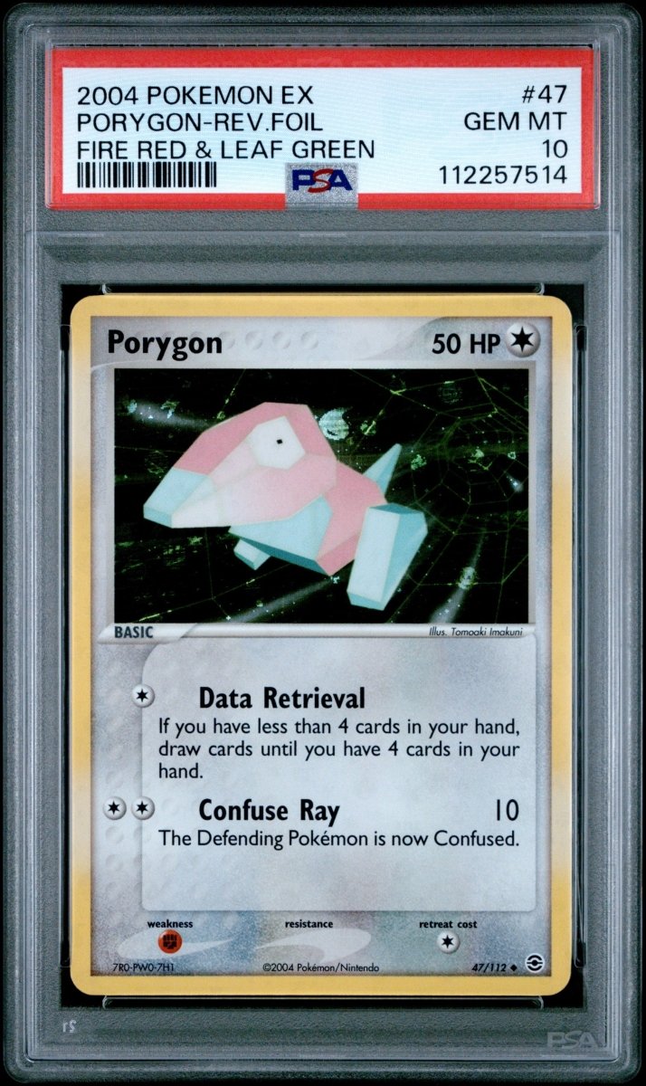 Pokémon - PSA 10 Porygon Holo 47/112 Fire Red & Leaf Green - Mega Cash Sydney