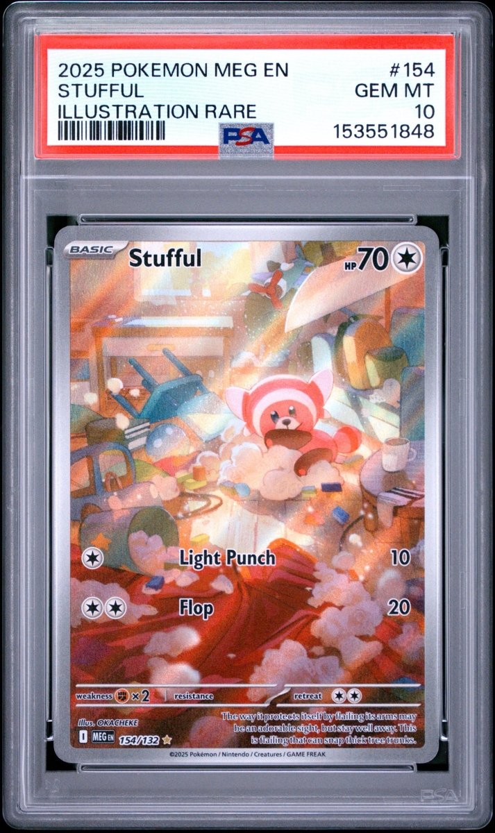 Pokémon - PSA 10 Stufful 154/133 Mega Evolutions - Mega Cash Sydney