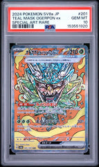 Pokémon - PSA 10 Teal Mask Operpon Ex 201/187 Terrestrial Festival ( JPN ) - Mega Cash Sydney