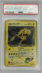 Pokemon PSA 10 Team Rocket’s Zapdos 145 Holo Gym 2 Japanese - Mega Cash Sydney