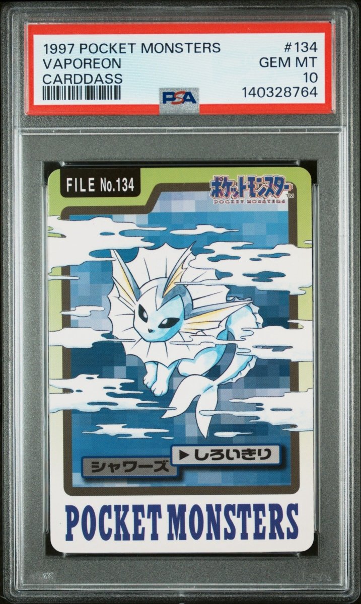 Pokémon - PSA 10 Vaporeon 134 Carddass - Mega Cash Sydney
