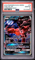 Pokémon - PSA 10 Yveltal GX 79/131 Forbidden Light - Mega Cash Sydney