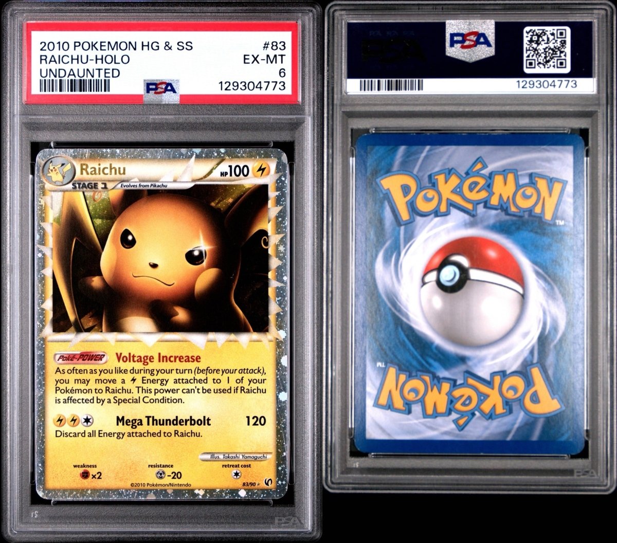 Pokémon - PSA 6 Raichu 83/90 HG & SS Undaunted - Mega Cash Sydney