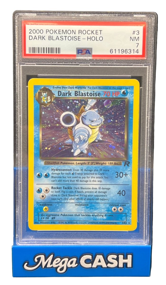 Pokémon - PSA 7 Dark Blastoise Holo 3/82 Rocket - Mega Cash Sydney
