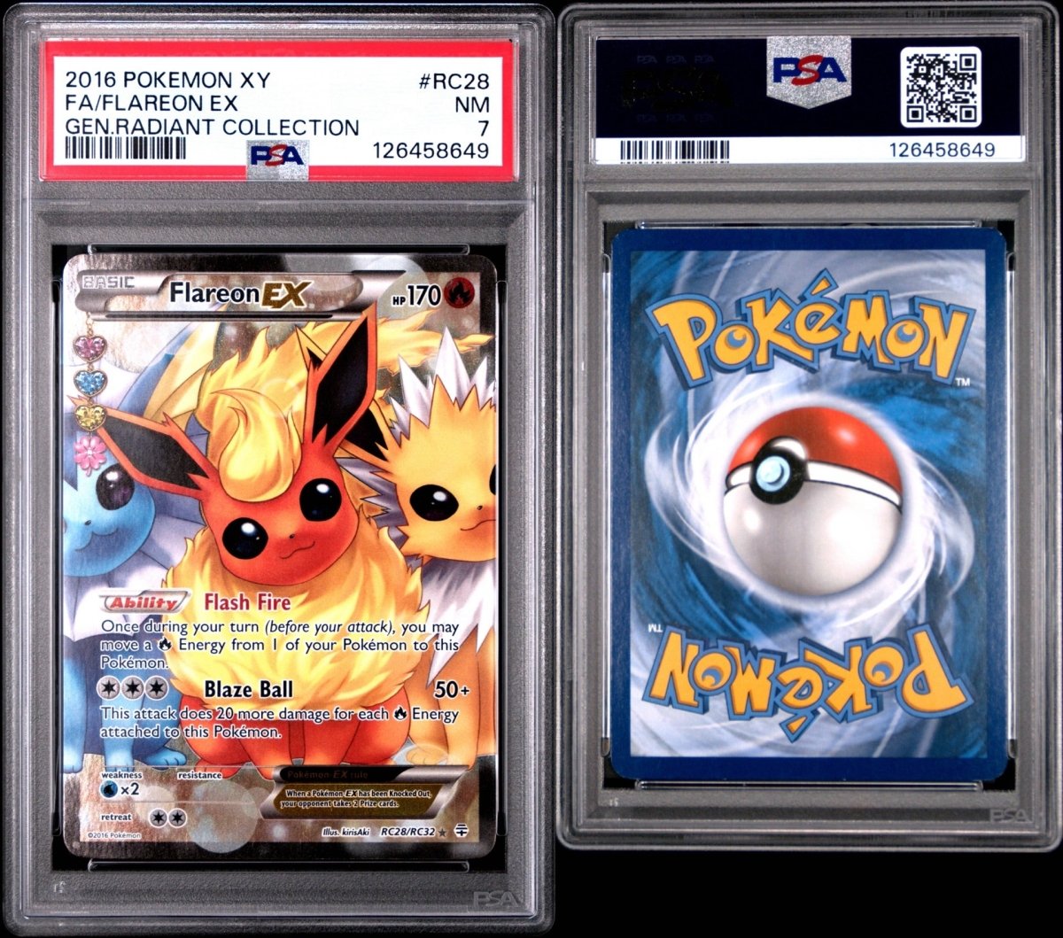 Pokémon - PSA 7 - Flareon EX RC28/RC32 - Mega Cash Sydney