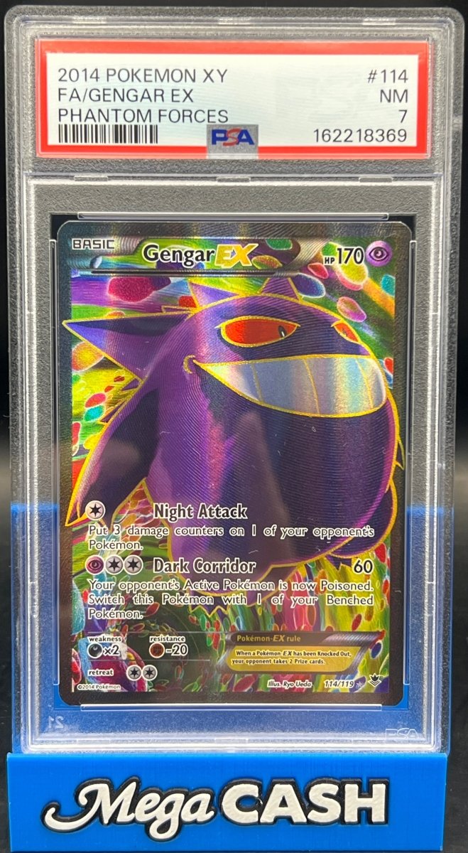 Pokémon - PSA 7 Gengar 114/119 Phantom Forces - Mega Cash Sydney