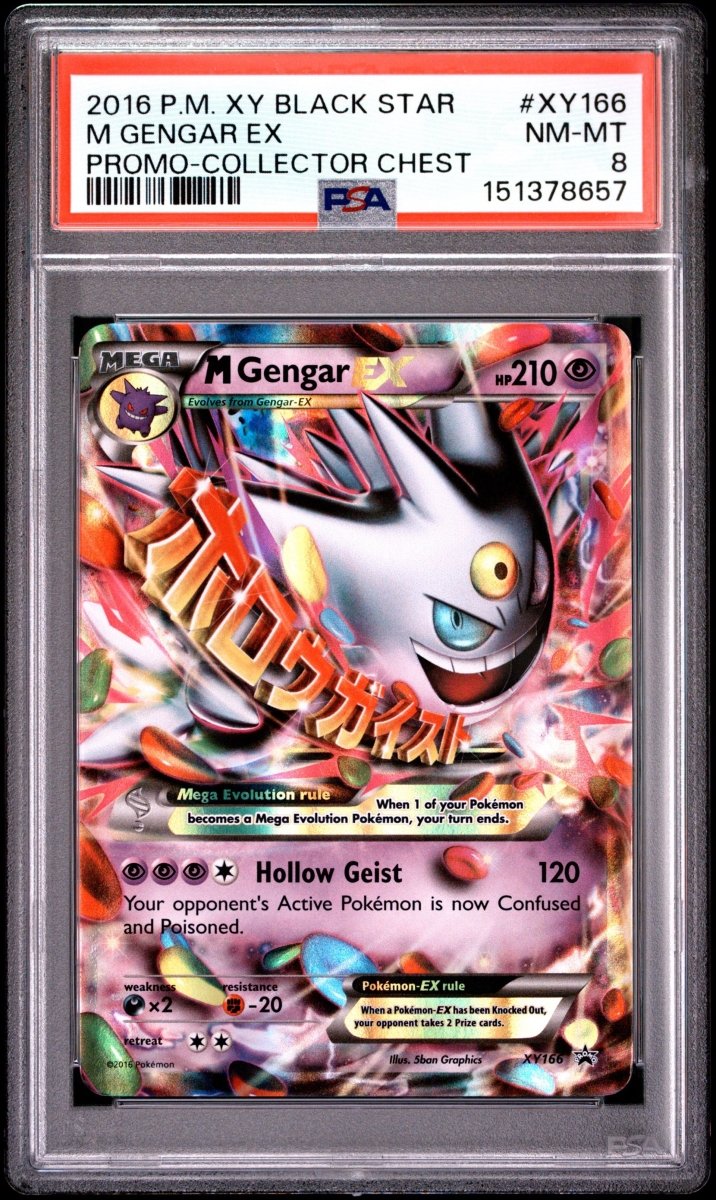 Pokémon - PSA 8 M Gengar Ex XY166 - Mega Cash Sydney