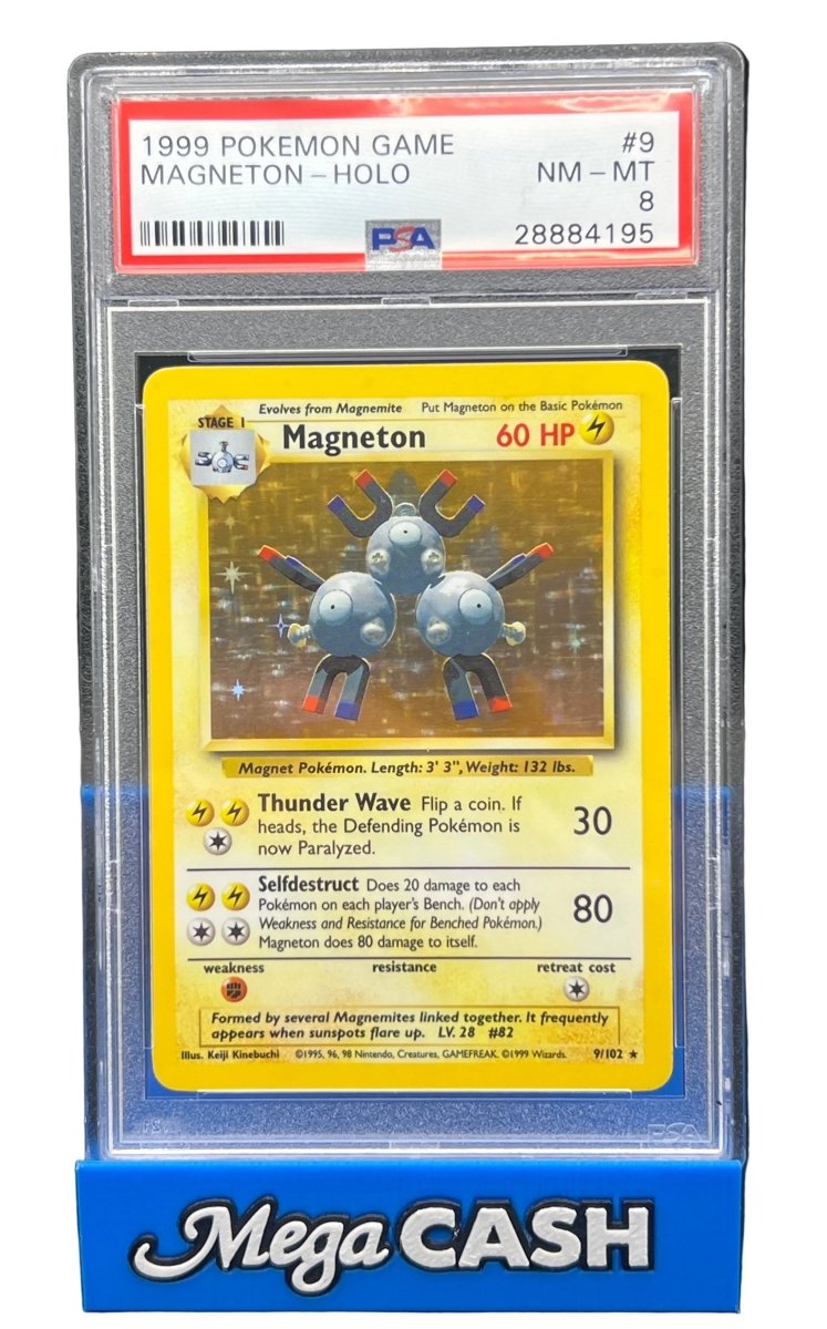 Pokémon - PSA 8 - Magneton Holo - 9/102 Base Set - Mega Cash Sydney
