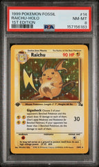 Pokémon - PSA 8 Raichu Holo 14/82 1ST Edition Rocket - Mega Cash Sydney
