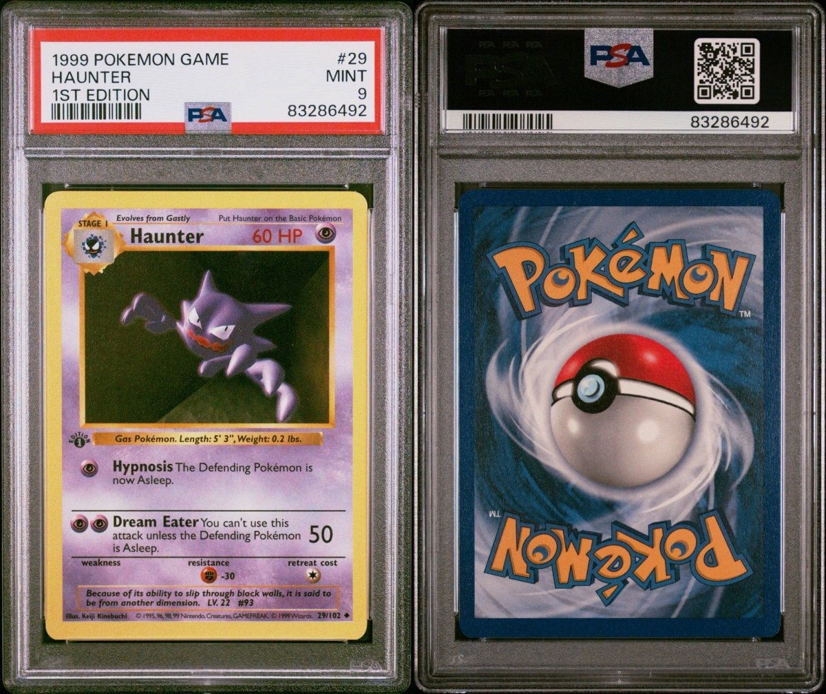 Pokémon - PSA 9 1 ST Edition Haunter 29/102 Base Set - Mega Cash Sydney