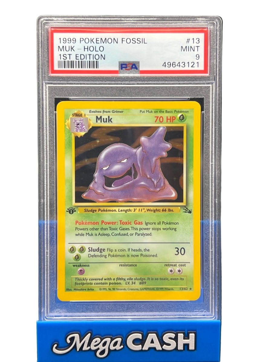 Pokémon - PSA 9 1ST Edition Muk Holo 13/82 Rocket - Mega Cash Sydney