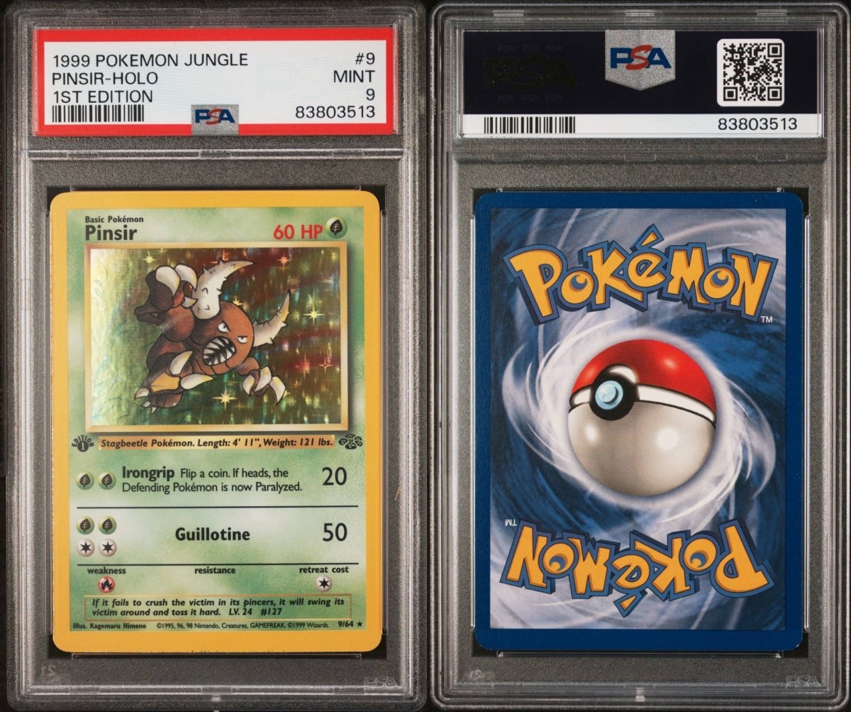 Pokémon - PSA 9 1ST Edition Pinsir 9/64 Jungle - Mega Cash Sydney