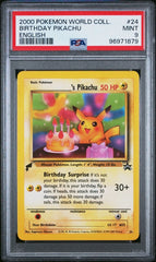 Pokémon - PSA 9 - Birthday Pikachu Pokemon World Collection - Mega Cash Sydney