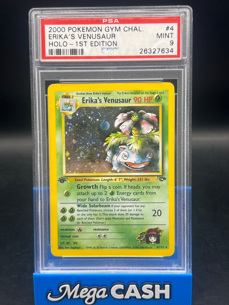 Pokémon - PSA 9 Erika’s Venusaur 1ST Edition 4/132 - Mega Cash Sydney