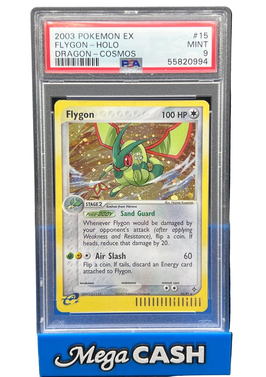 Pokémon - PSA 9 Flygon Holo 15/97 Cosmos - Mega Cash Sydney