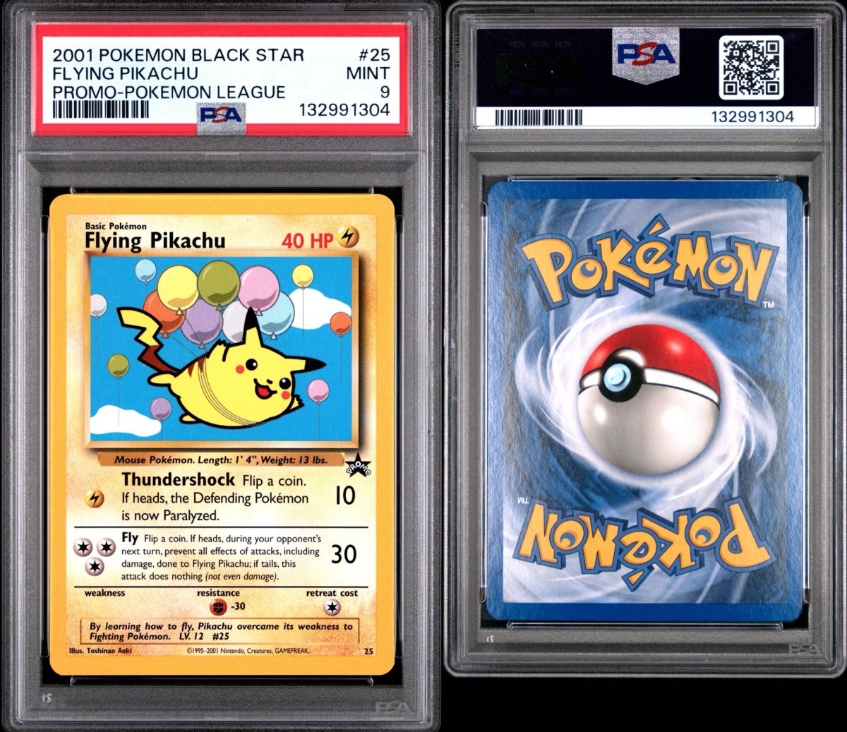 Pokémon - PSA 9 Flying Pikachu Pokemon League Promo 25 - Mega Cash Sydney