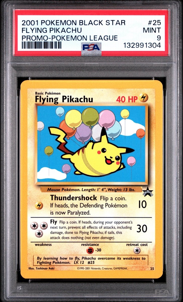 Pokémon - PSA 9 Flying Pikachu Pokemon League Promo 25 - Mega Cash Sydney
