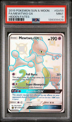 Pokémon - PSA 9 - Mewtwo GX - SV59/SV94 - Hidden Fates - Mega Cash Sydney