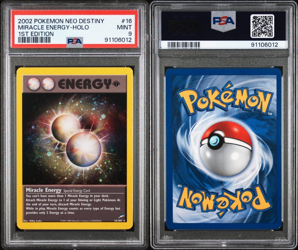 Pokémon - PSA 9 - Miracle Energy Holo - 16/105 Neo Destiny - Mega Cash Sydney