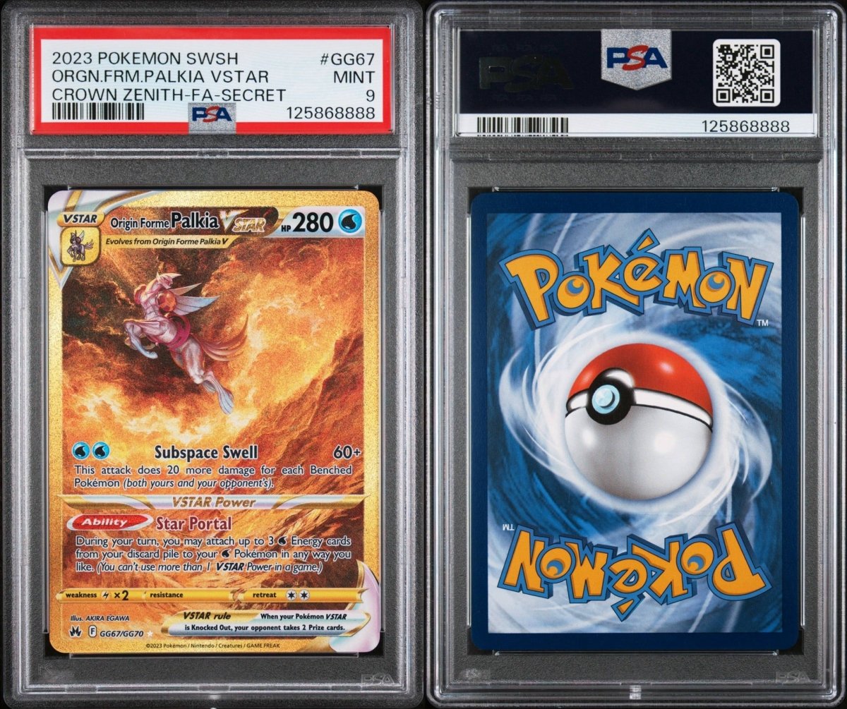 Pokémon - PSA 9 - Origin Forme Palkia V Star GG67/GG70 - Mega Cash Sydney