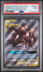 Pokemon - PSA 9 Umbreon & Darkrai GX SM 241 - Mega Cash Sydney