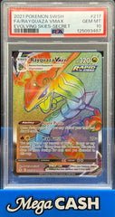 Pokémon - Rayquaza Vmax 217/203 PSA 10 - Mega Cash Sydney
