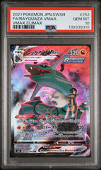 Pokemon- Rayquaza VMAX 252/184 PSA 10 (JPN) - Mega Cash Sydney