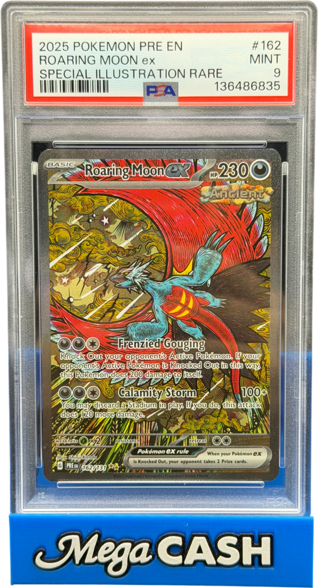 Pokémon - Roaring Moon Ex 162/131 PSA 9 - Mega Cash Sydney