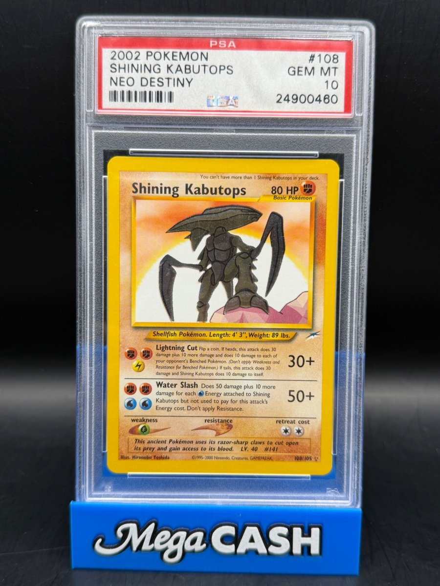 Pokémon - Shining Kabutops 108/105 PSA 10 - Mega Cash Sydney