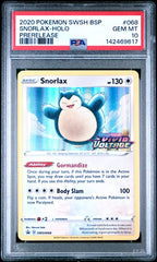 Pokémon - Snorlax PSA 10 - (Prerelease) SWSH068 - Sword & Shield Promo Cards - Mega Cash Sydney