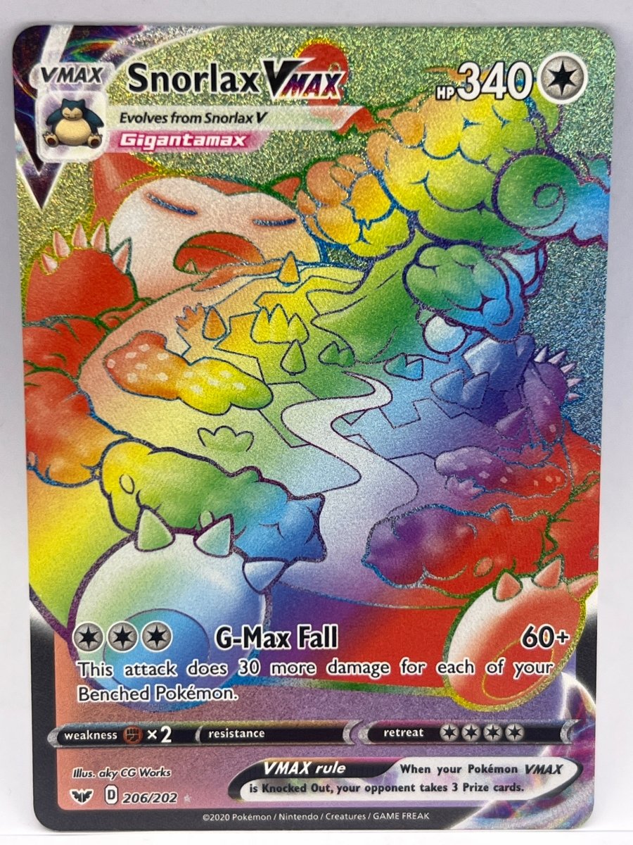 Pokémon - Snorlax Vmax 206/202 Sword & Shield Base - Mega Cash Sydney