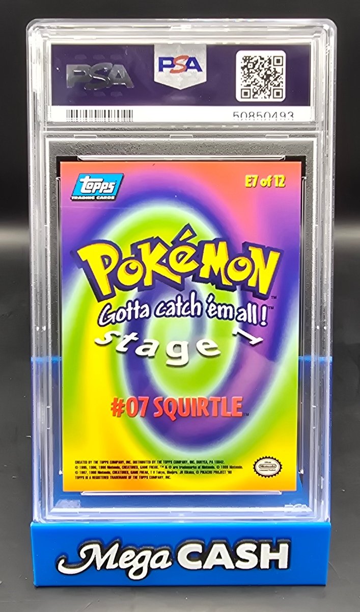 Pokémon - Squirtle - TOPPS - Movie Edition E7 - PSA 10 GEM MT - Mega Cash Sydney