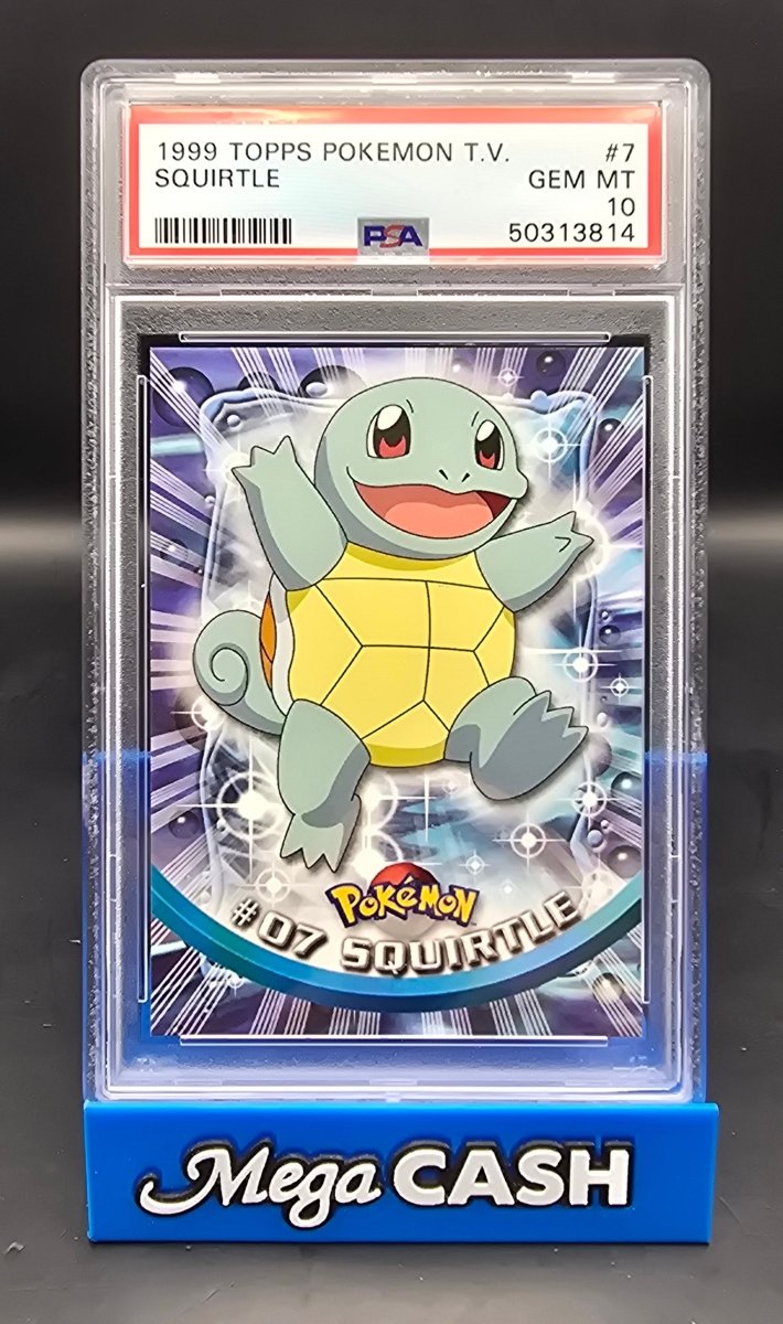Pokémon - Squirtle - TOPPS - TV Animation Edition 7 - PSA 10 GEM MT - Mega Cash Sydney