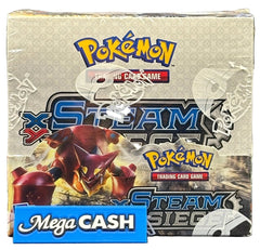 Pokémon - Steam Siege Booster Box BONUS ACRYLIC CASE - Mega Cash Sydney