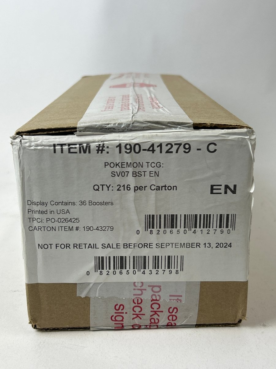 Pokemon Stellar Crown Booster Carton SV07 - 6 Booster Boxes - Sealed - Mega Cash Sydney