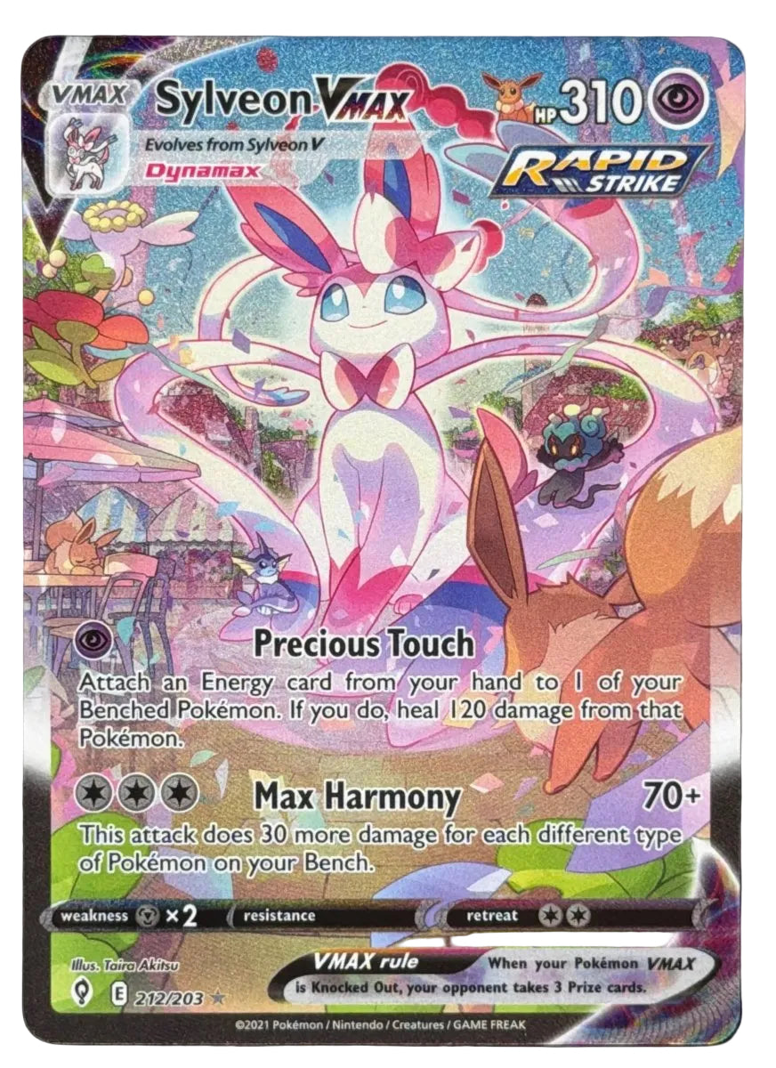 Pokemon - Sylveon VMAX 212/203 Evolving Skies - Mega Cash Sydney